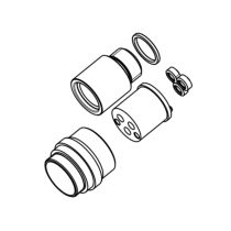 LAUFEN Rozširovací set pre podomietkové teleso Simibox 2-bodové, dĺžka 25 mm, priemer 25 mm, HF530023000000