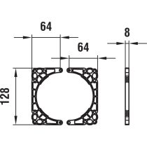 LAUFEN Príruba pre Simibox, HF577032000000