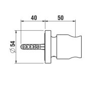 LAUFEN THE NEW CLASSIC Nástenný držiak ručnej sprchy, pevný, celokovový, PVD svetlo zlatá matná 462, HF900548462000