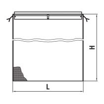 LAUFEN Inštalačný rám s drôteným košom pre inštaláciu do sokla, pre vaňovú 3-otvorovú batériu, 320x450 mm, , WI107934100000