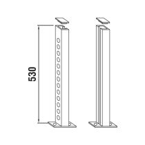 LAUFEN SHOWER PROGRAMME Inštalačné podpery, WI107950100000