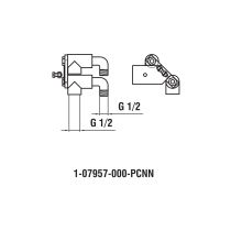 LAUFEN SHOWER PROGRAMME Pripojenie vody G1/2" pre rám s drôteným košom vrátane upevňovacej dosky a skrutiek, WI107957100000
