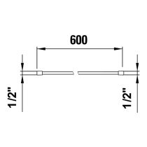 LAUFEN SHOWER PROGRAMME Free Flex sprchová hadica, 1/2" dĺžka: 600 mm, Chróm 000, WI504764000000