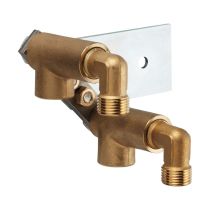 LAUFEN SHOWER PROGRAMME Pripojenie vody G1/2" pre rám s drôteným košom vrátane upevňovacej dosky a skrutiek, WI107957100000