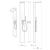 Sprchový panel Magnum 210, T9373AA