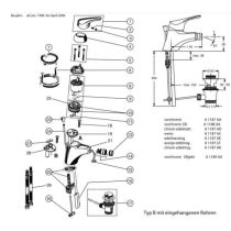 CERAMIX Bidetová batéria s odpadovou garnitúrou a medenými trubkami, A1187AA