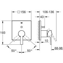 GROHE ALLURE Vaňová batéria podomietková, diel 2, 24070000