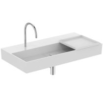 SOLOS Pohyblivá polička na umývadlovú vaničku, solid surface, T556301