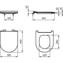 LA DOLCE VITA  WC sedadlo Slow-closing, E266701