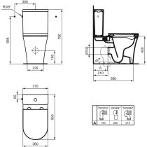 LA DOLCE VITA  WC kombi misa kapotovaná Aquablade, E264201