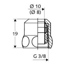 Schell stláčacie šrubenie, G3/8", 26 501 0699