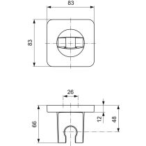 JADO Jes pevný držiak sprchy, H4523AA
