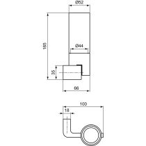 JADO GLANCE Pohár so závesným držiakom, H2073AA