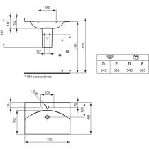 DAYLIGHT Umývadlo 70x48 cm, K072601
