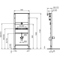 PROSYS Podomietkový  modul pre urinál, R010367