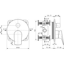 LA DOCE VITA  Vaňová podomietková batéria, A7637A2