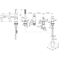 LA DOCE VITA  Vaňová 4-otvorová batéria, BD671A5