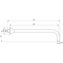 LA DOLCE VITA Pripevnenie zo steny 40 cm, BD679A5