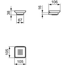 CONCA Miska na tuhé mydlo závesná, T4508AA