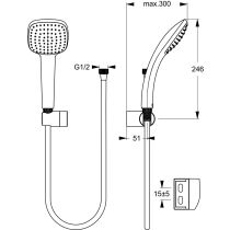 IDEALRAIN sprchová sada S1, B0019AA
