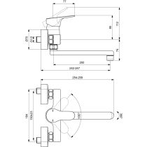 CERABASE Drezová batéria nástenná, BD488AA