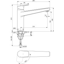 CERAPLAN Drezová batéria s vysokým vývodom, BlueStart BD327AA