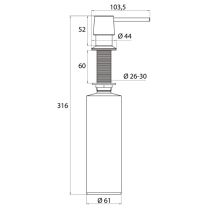 EMCO System2 dávkovač saponátu, 352100120