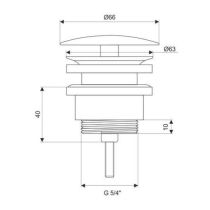 Univ neuzatvárateľná odpadová garnitúra, CH06