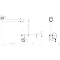 HL umývadlový/nábytkový zápachový uzáver (polsifón), HL137/32