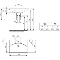 DAYLIGHT Umývadlo 80x51 cm, K072701
