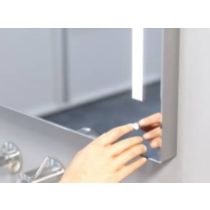 ZRKADLO 160x80 cm, s osvetlením, stmievateľný vypínač na zrkadle doplnok 5, farba svetla Cold White P16080