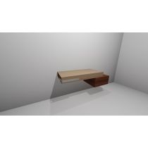 ADAPTO Nábytková polica 105 cm U8408FF, skrinka 50cm s vrchnou doskou U8421FW U8412FW, držiak ručníka U8426AA, upevňovacie konzoly U842867