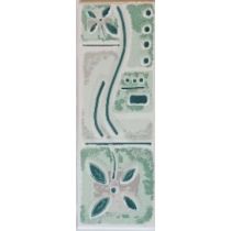 Lištela  zelená kvet 7x20 cm