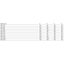 BetteFloor Side sprchová vanička z glazovanej titánovej ocele 1200x900x30 mm, Biela, 3380-000T1