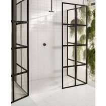 BetteFloor Side sprchová vanička z glazovanej titánovej ocele 1200x900x30 mm, Biela, 3380-000T1