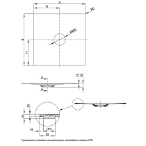 BetteAir sprchová vanička z glazovanej titánovej ocele 900x900x10 mm, Biela, 7350-000T2