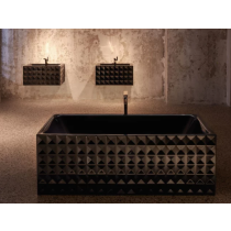 BetteLoft Ornament voľne stojaca vaňa z glazovanej titánovej ocele 1810x810x620 mm, Biela, 3172-000CFXX6A