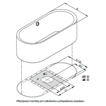 BetteLux Oval Silhouette voľne stojaca vaňa z glazovanej titánovej ocele 1800x800x575 mm, Biela, 3466-000CFXXS