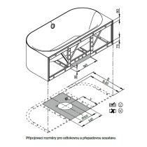 BetteLux Oval I Silhouette voľne stojaca vaňa k stene z glazovanej titánovej ocele 1800x850x575 mm, Biela, 3416-000CWVVS
