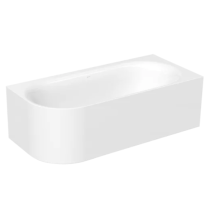 BetteLux Oval V Silhouette voľne stojaca vaňa k stene z glazovanej titánovej ocele s povrchovou úpravou GlazePlus 1850x850x575 mm, Biela, 3436-000CELVS,PLUS