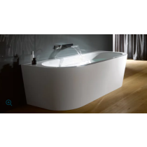 BetteStarlet I Silhouette voľne stojaca vaňa k stene z glazovanej titánovej ocele s povrchovou úpravou GlazePlus 1850x850x575 mm, Biela, 8320-000CWVVKPLUS