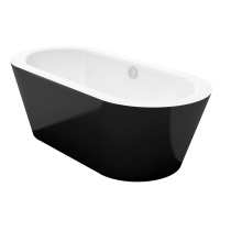 BetteStarlet Oval Silhouette voľne stojaca vaňa z glazovanej titánovej ocele s povrchovou úpravou GlazePlus 1850x850x575 mm, Biela, 2740-000CFXXK,PLUS