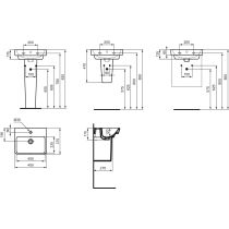 I.LIFE B Umývadielko 45x37,5 cm, T571901
