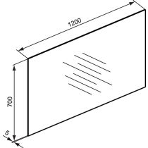 CONNECT Zrkadlo 120x70 cm, E6545BH