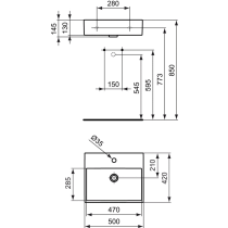 Strada umývadlo 50x42 cm, K077701