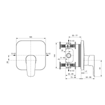 Sprchová batéria podomietková diel 2, A6114