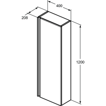 Tesi vysoká skrinka  40x120 cm, T0055OV