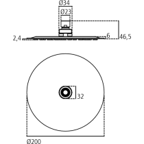 IDEALRAIN Hlavová sprcha LUXE, B0383MY