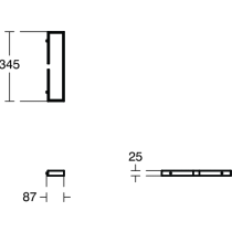 ADAPTO Držiak na ručník Cubo 35 cm, U8427AA