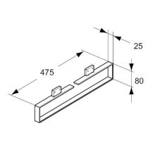 ADAPTO Držiak na ručník Cubo 50 cm, U8615AA